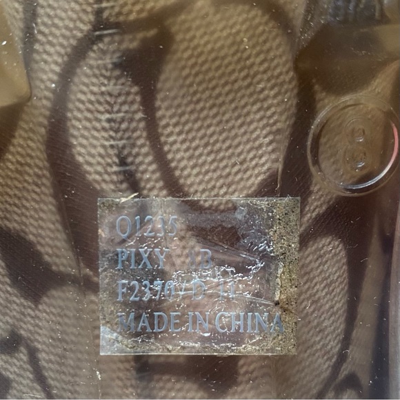 Coach Pixy Monogram Logo Rubber Rain Boots 8 - Picture 7 of 7